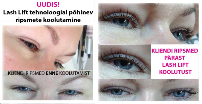 Lashlift ripsmete koolutamine